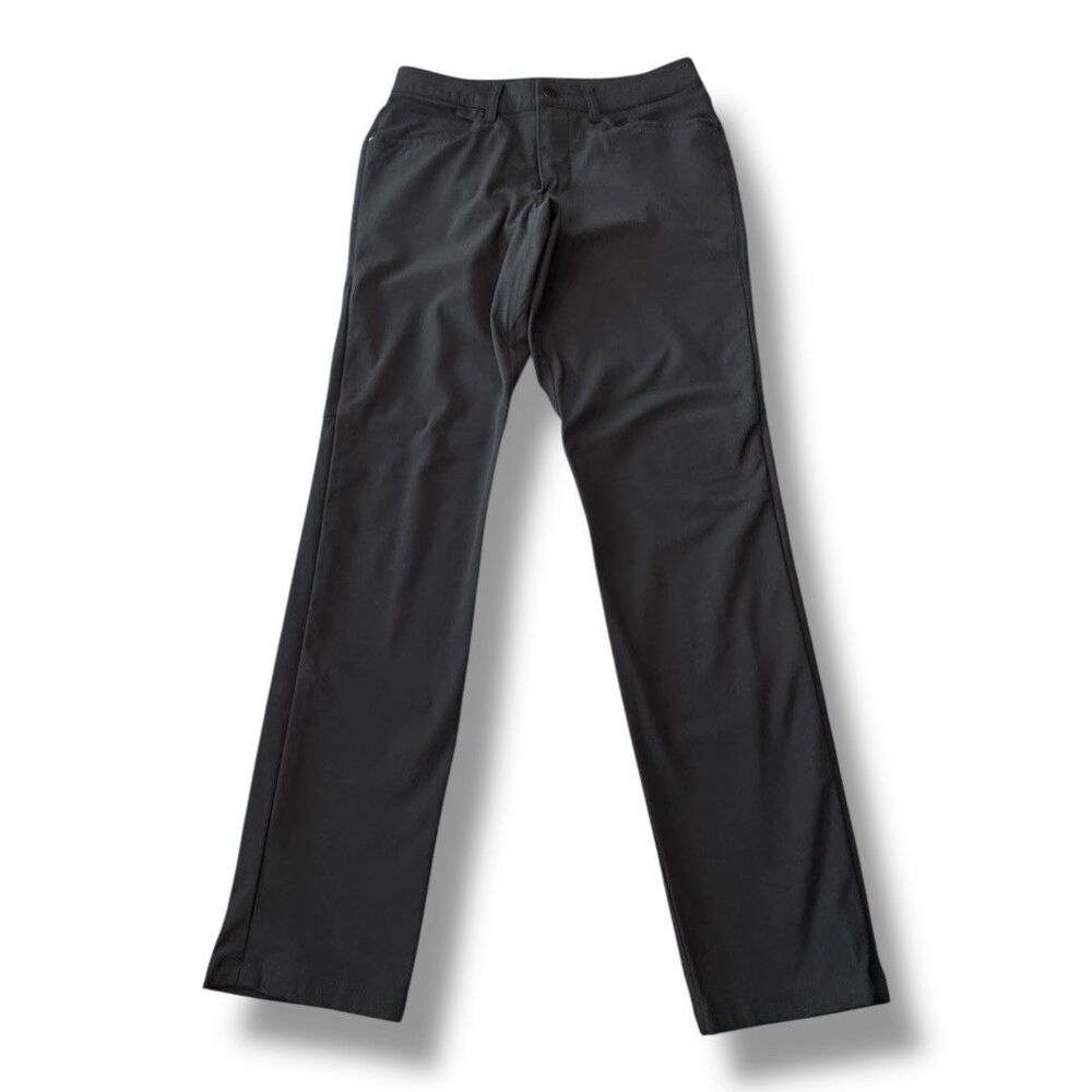Lululemon ABC Pant Slim Warpstreme Black M5AD8S Stretch Athleisure Men’s 28x28